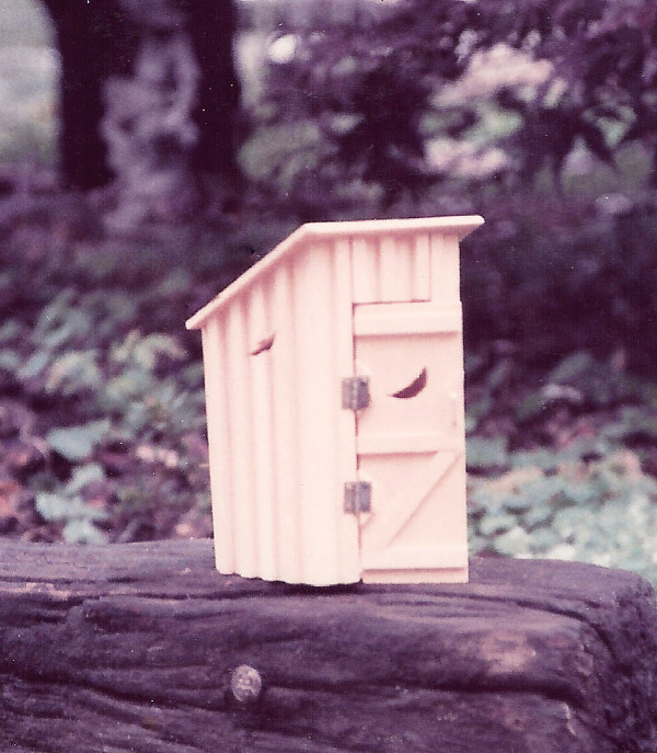 Outhouse wood model for Stained Glass