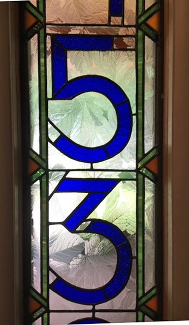 Stained Glass House Numbers